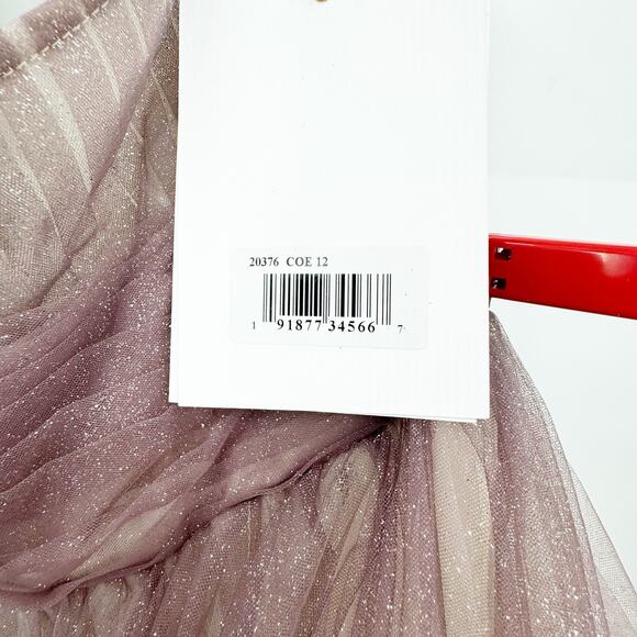 Mac Duggal 20376 Elegant Halter Neckline A-line Gown Charcoal-Ombre Size 12 NWT - Picture 12 of 12